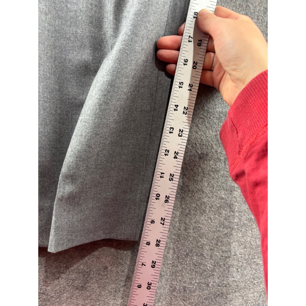Carlisle Grey Wool Cashmere Wide Leg Dress Pants Womens 8 Lined Capsule Preppy - Picture 5 of 7